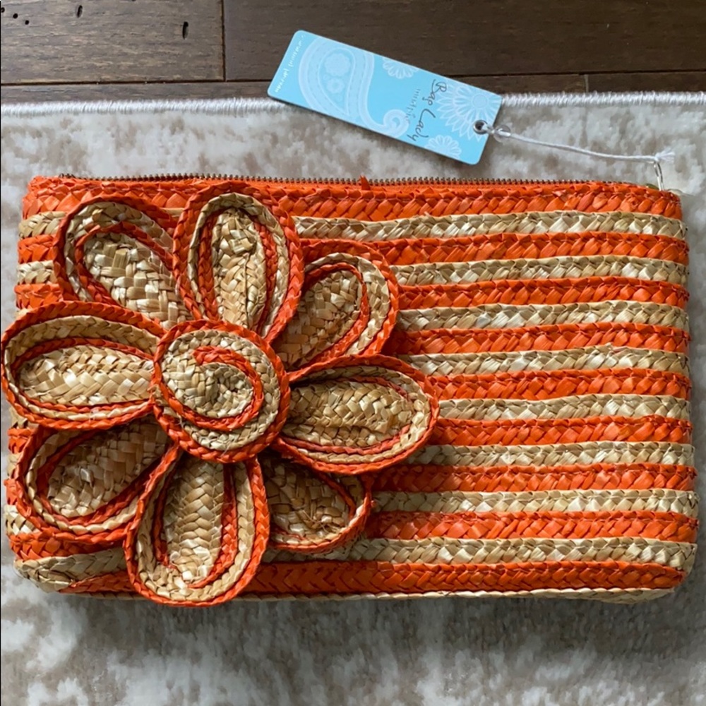 Mud Pie straw bag/clutch